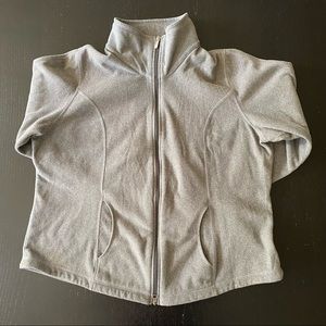 Lands’ End Zip Up Fleece Jacket Women’s XL